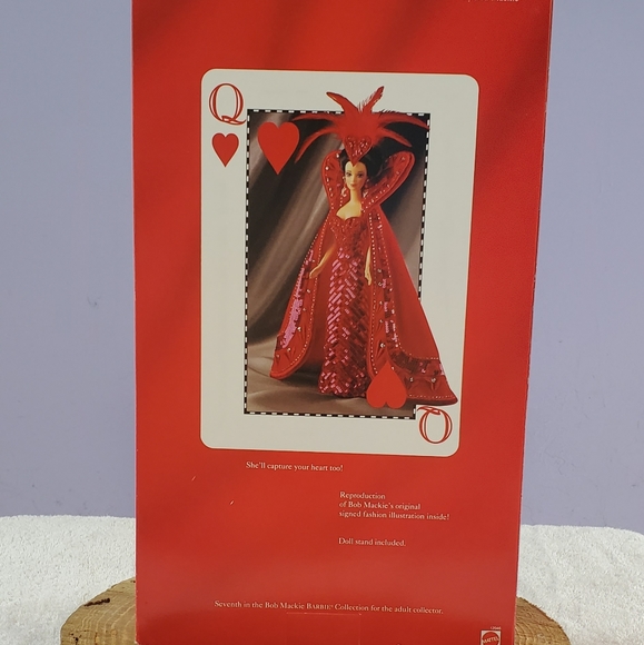 1994 Bob Mackie Queen Of Hearts Barbie Doll - Special Edition Collector Barbie From Mattel - View #4